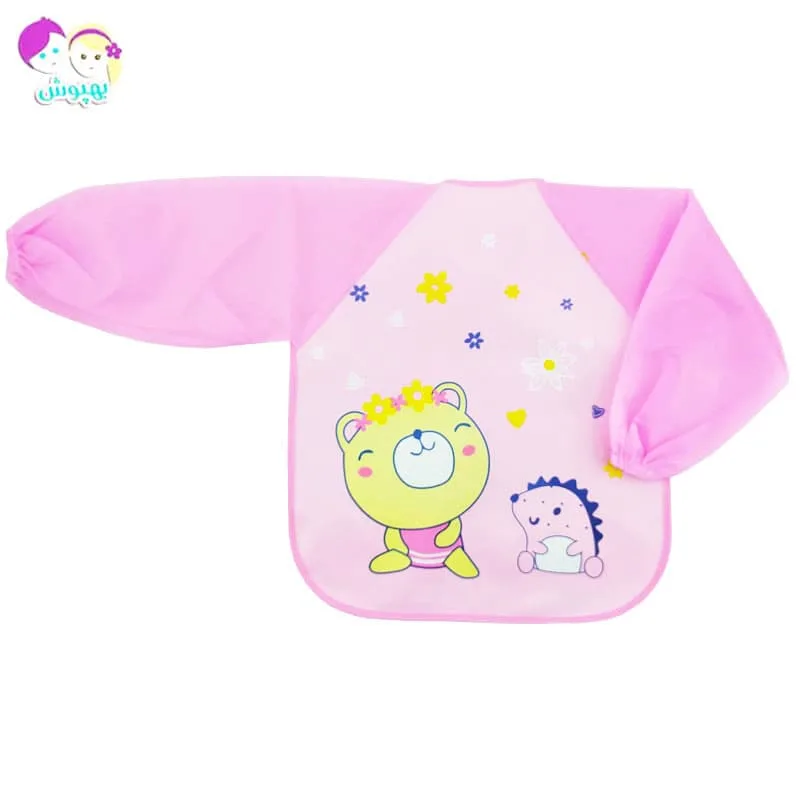 پیش بند لباسی بچگانه طرح خرس و جوجه تیغی Best Baby