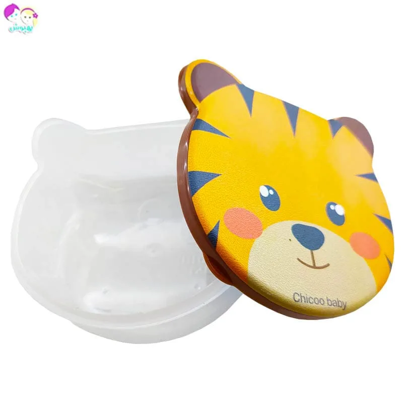ظرف غذای کودک چهار تکه طرح ببر چیکو Chicoo Baby