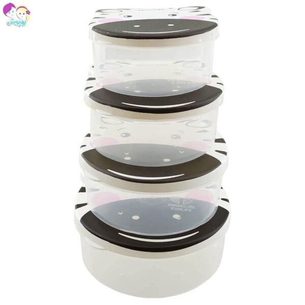 ظرف غذای کودک چهار تکه طرح گورخر چیکو  Chicoo Baby