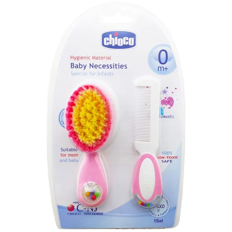 شانه و برس جغجغه ای کودک چيوكو Chioco