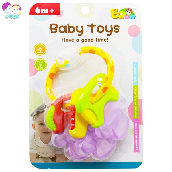 دندان گیر جغجغه ای طرح کلید  Baby Toys