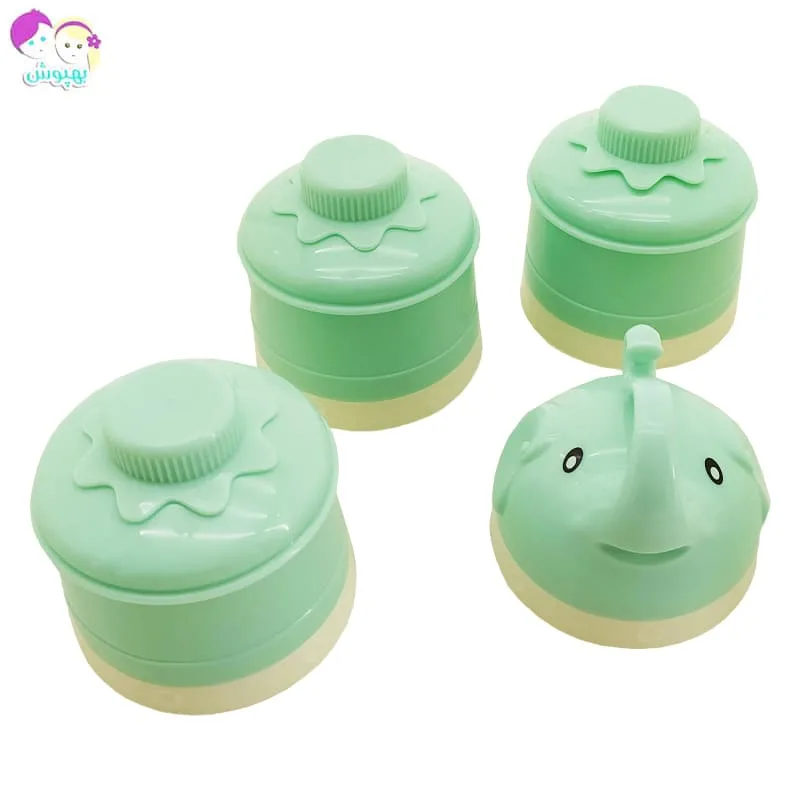 ظرف غذاخوری کودک گیاهی سه تکه