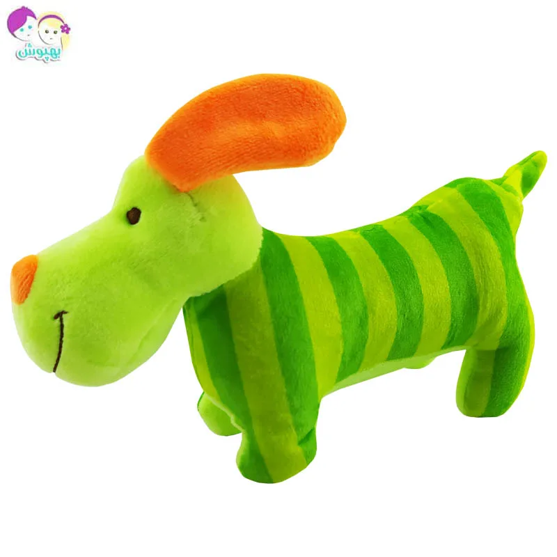 جغجغه بچگانه طرح سگ راه راه Shima