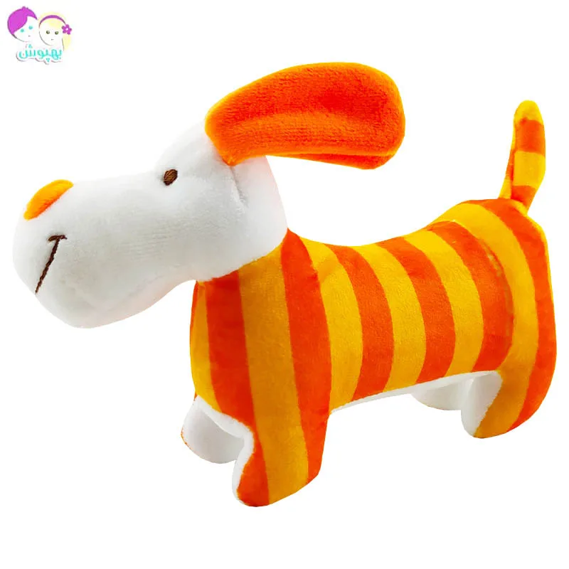 جغجغه بچگانه طرح سگ راه راه Shima