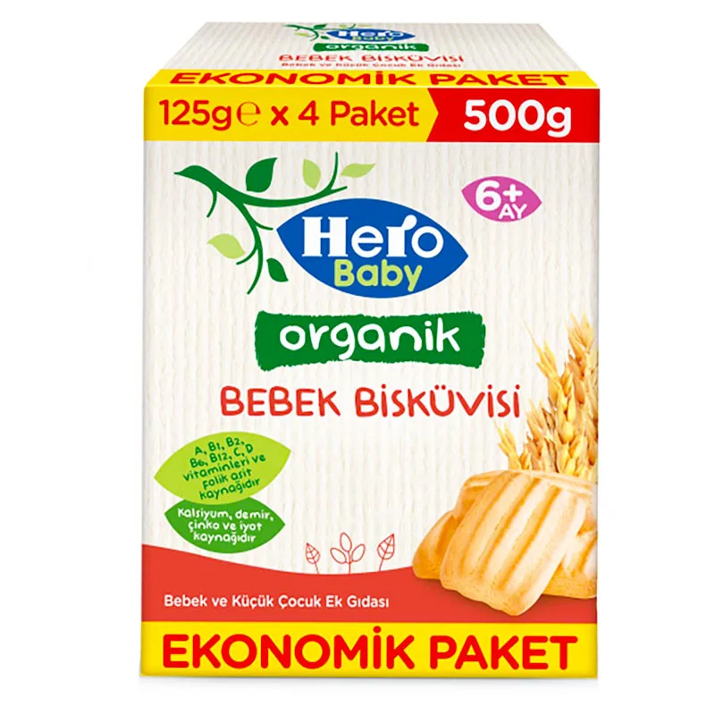 بیسکوئیت ارگانیک کودک هیرو بی بی  Hero baby