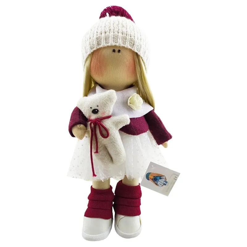 عروسک روسی دخترانه پیراهن خالدار خرس دار  Tanha