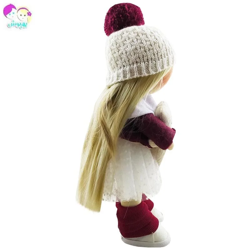 عروسک روسی دخترانه پیراهن خالدار خرس دار Tanha