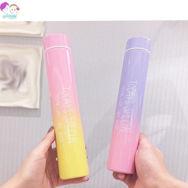 فلاسک استیل دو رنگ باریک Todays Special