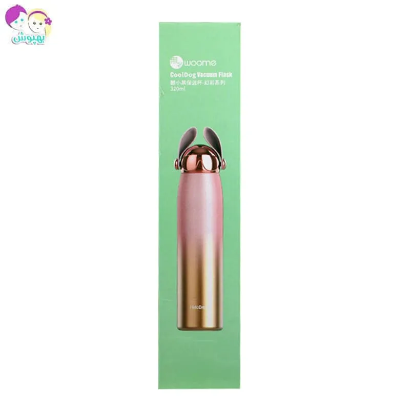 فلاسک استیل طرح گوشدار