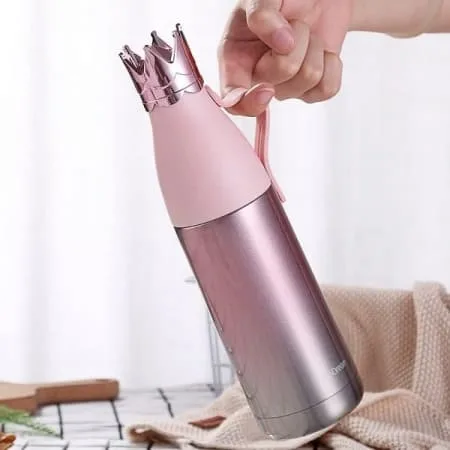 فلاسک استیل طرح گوشدار