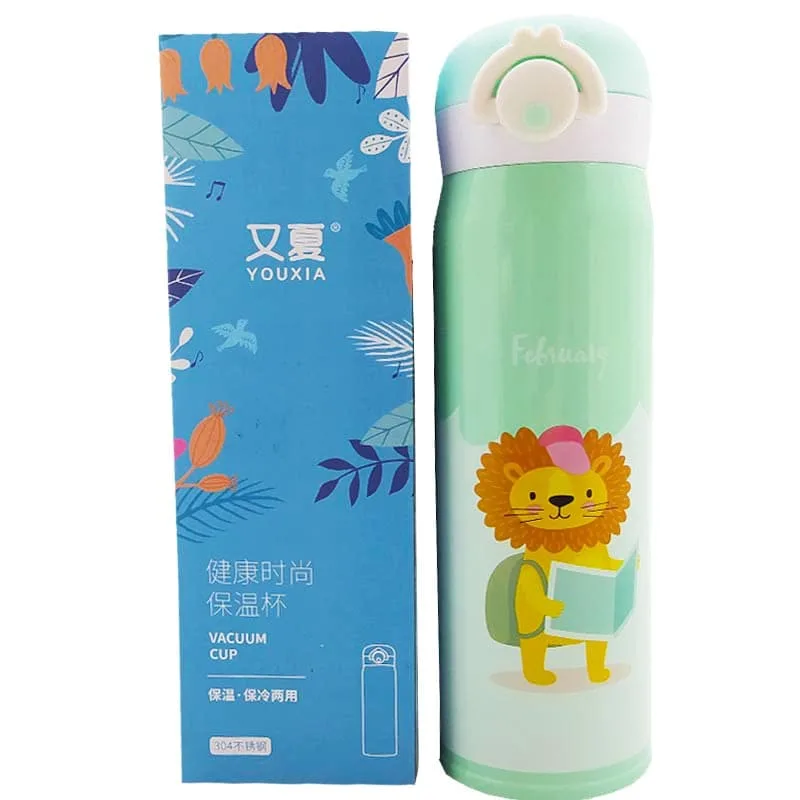 فلاسک استیل کودک طرح شیر