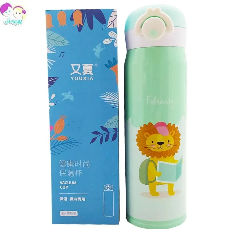 فلاسک استیل کودک طرح خرس توریست