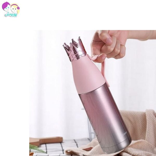 فلاسک استیل طرح گوشدار