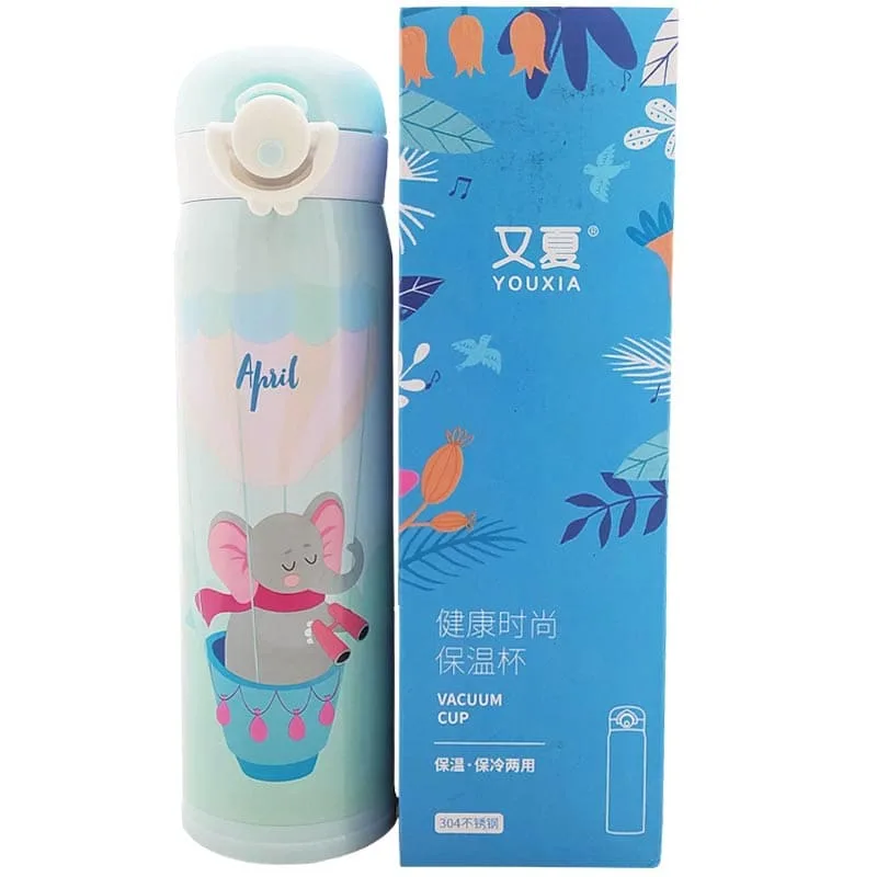 فلاسک استیل کودک طرح فیل بالن سوار