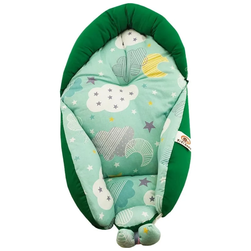 قنداق سوئیسی نوزاد طرح ابر راه راه و ستاره TiTi