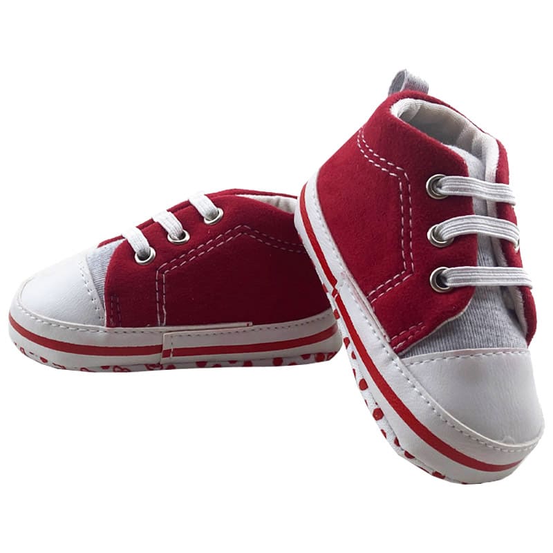 کفش نوزادی بند کشی قرمز baby Bee