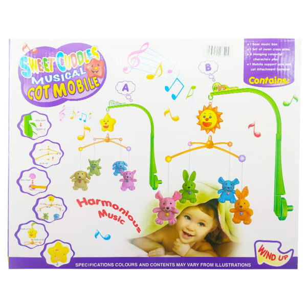 آویز تخت کوکی خرگوش و ستاره Sweet cuddles