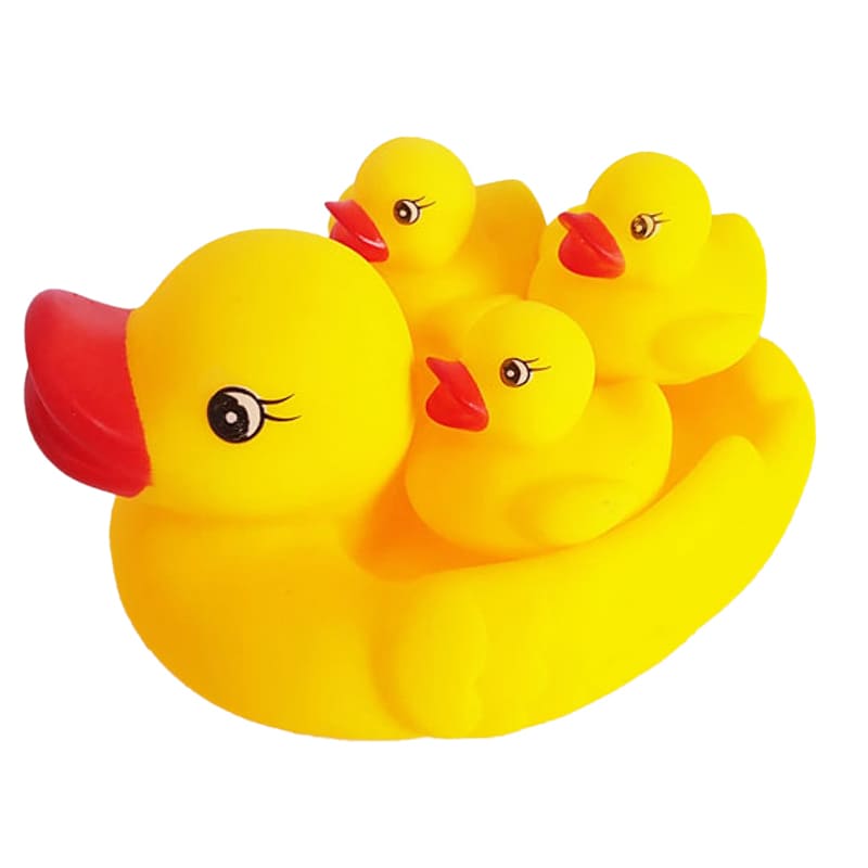 ست عروسک حمام اردک چهارتایی کودک
