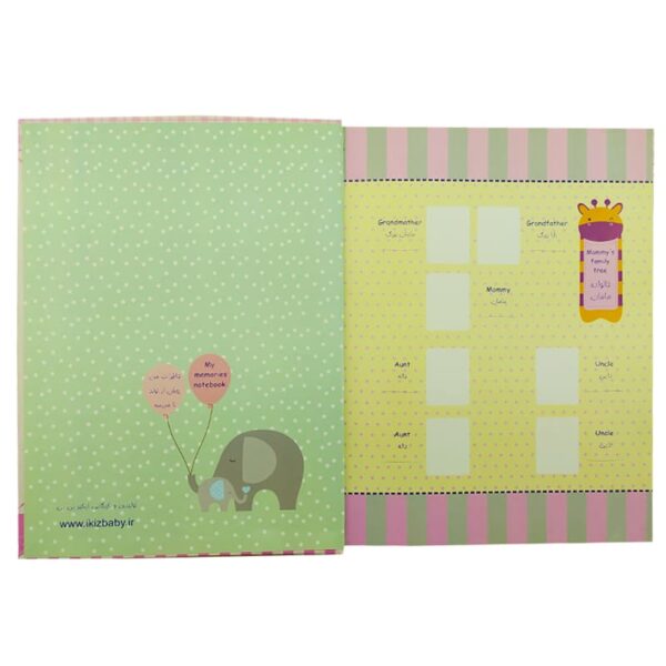 آلبوم خاطرات کودک قاب عکس دار mamas papas