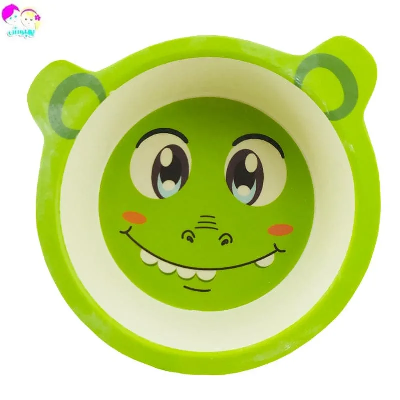 سرویس غذاخوری پنج تکه بامبو طرح حیوانات Coco