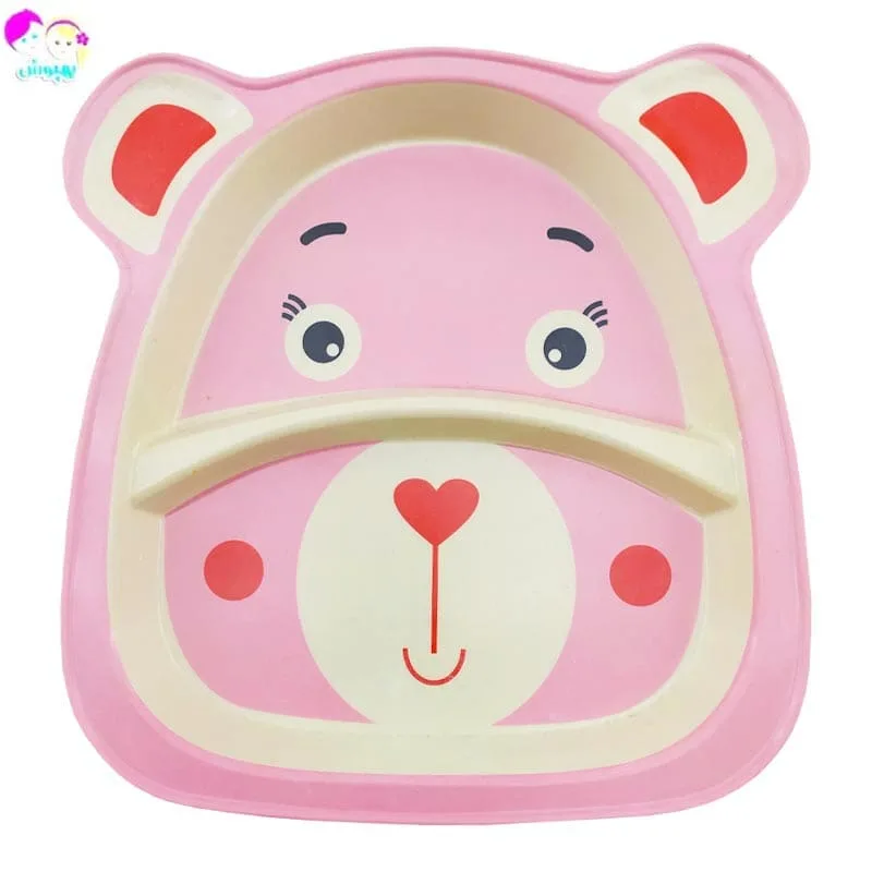 سرویس غذاخوری پنج تکه بامبو طرح حیوانات Coco