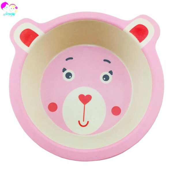 سرویس غذاخوری پنج تکه بامبو طرح حیوانات Coco