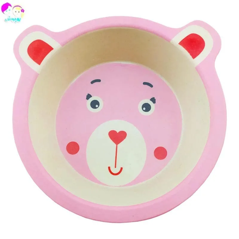 سرویس غذاخوری پنج تکه بامبو طرح حیوانات Coco