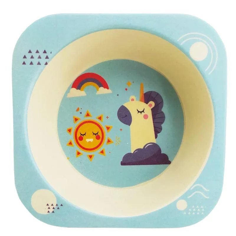 سرویس غذاخوری پنج تکه بامبو اسب شاخدار و خورشید Coco