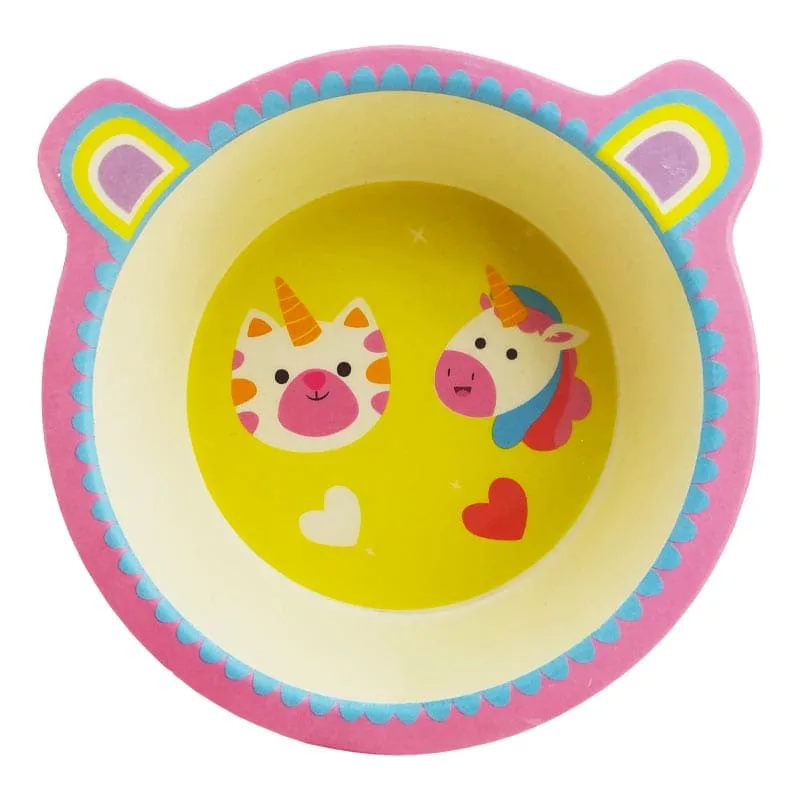 سرویس غذاخوری پنج تکه بامبو اسب تکشاخ عاشق پاپ کیک Coco