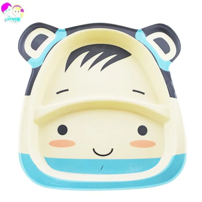 سرویس غذاخوری پنج تکه بامبو طرح حیوانات Coco