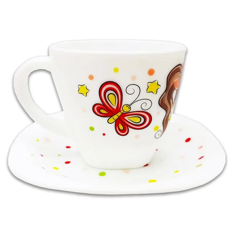 سرویس غذاخوری آرکوپال چهارگوش طرح دختر تاب سوار پارس اوپال