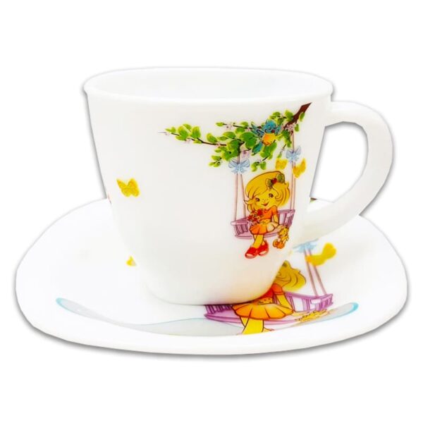 سرویس غذاخوری آرکوپال چهارگوش طرح دختر تاب سوار پارس اوپال