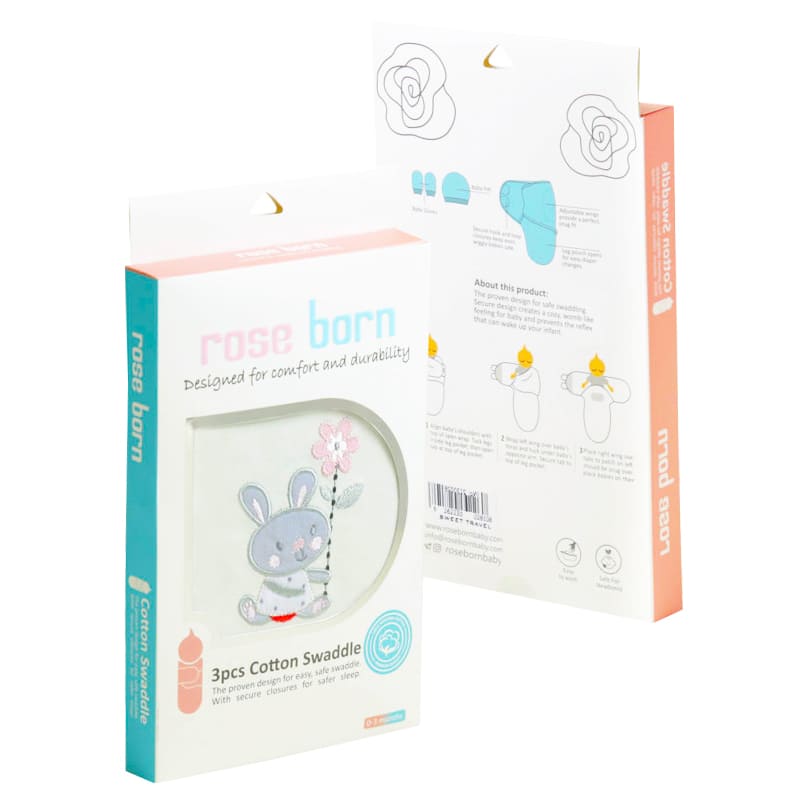 قنداق چسبی نوزاد Little bunny خرگوش  رزبرن RoseBorn