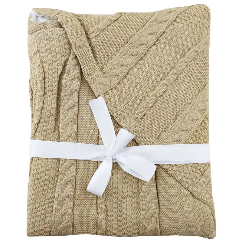 پتو بافت کلاه دار کودک Okie Dokie