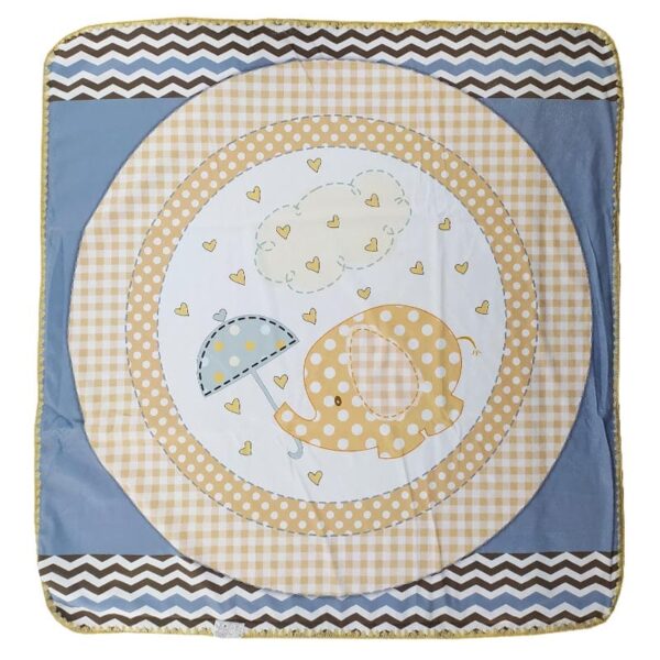 پتو مخمل کلاه دار طرح فیل و قلب Joniors