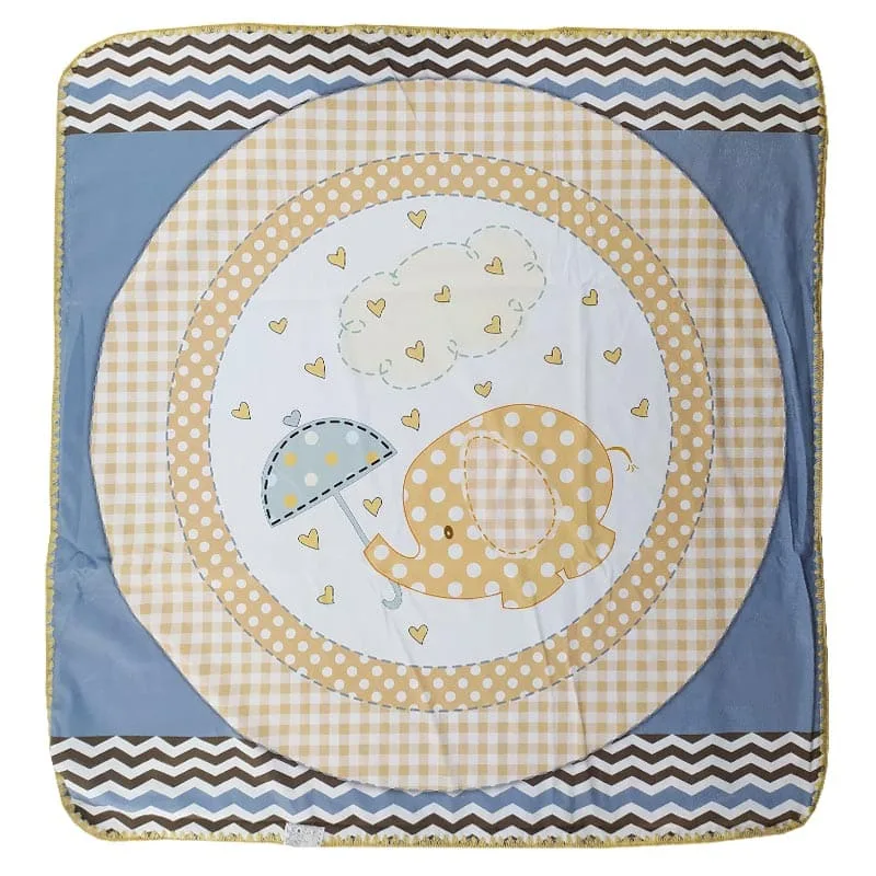 پتو مخمل کلاه دار طرح فیل و قلب Joniors