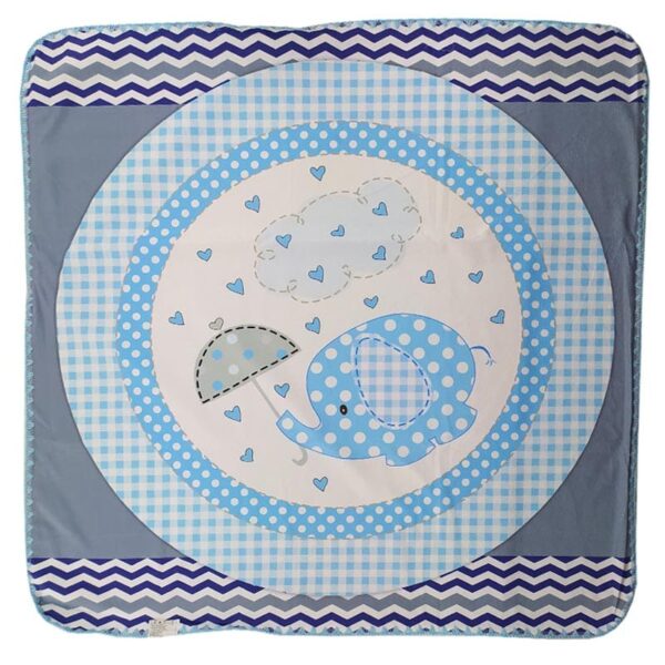 پتو مخمل کلاه دار طرح فیل و قلب Joniors