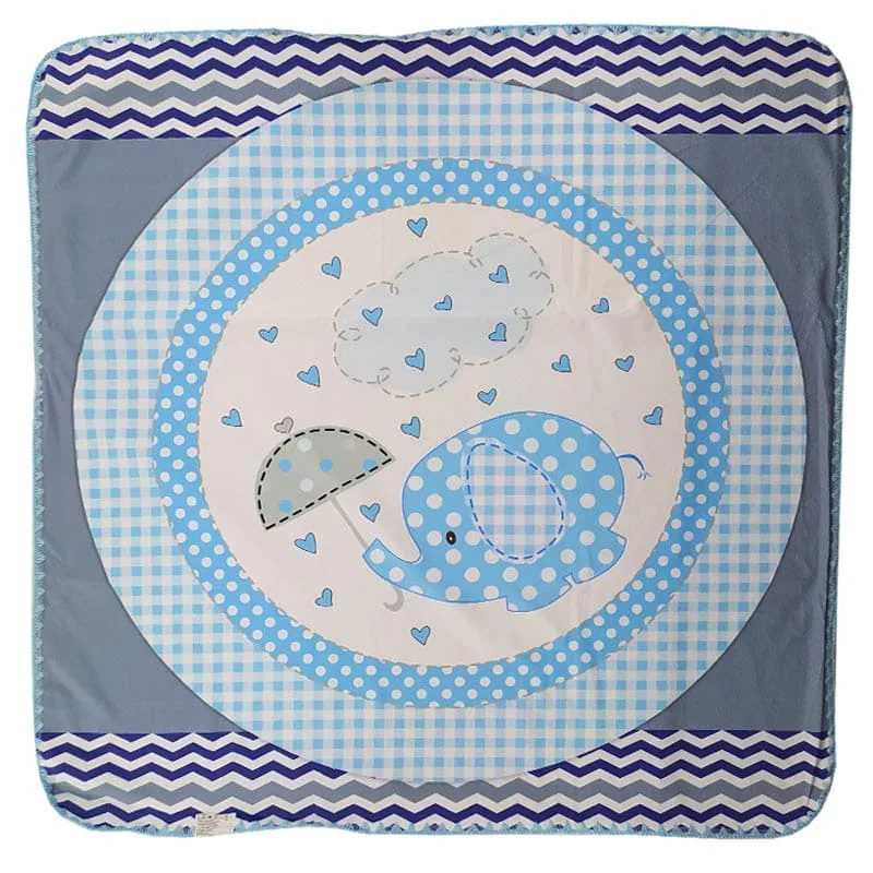 پتو مخمل کلاه دار طرح فیل و قلب Joniors