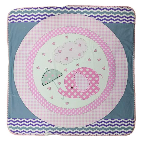 پتو مخمل کلاه دار طرح فیل و قلب Joniors