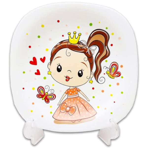 سرویس غذاخوری آرکوپال چهارگوش طرح دختر تاب سوار پارس اوپال