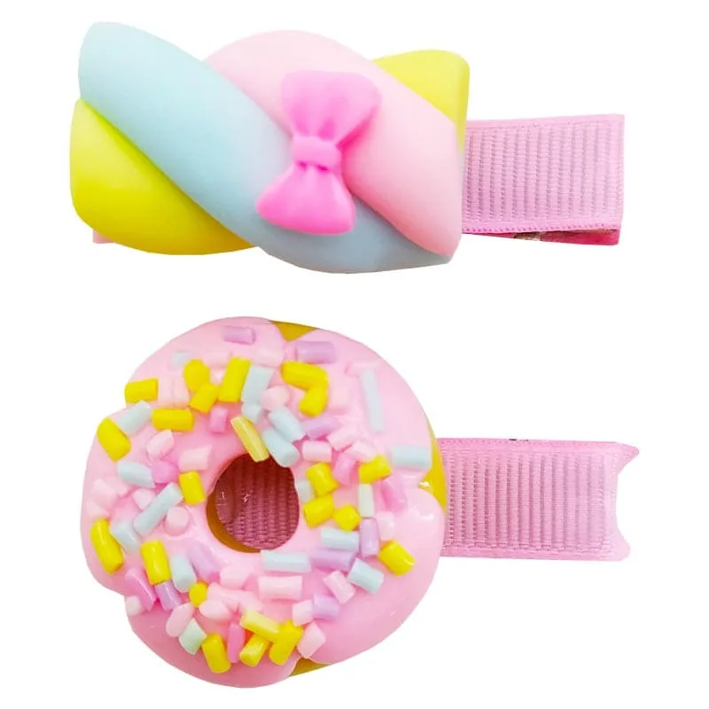 گیره سر دخترانه دوتایی مارشملو Perance hairbows