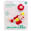 بند پستانک عروسکی بافت قرمز Mimitto