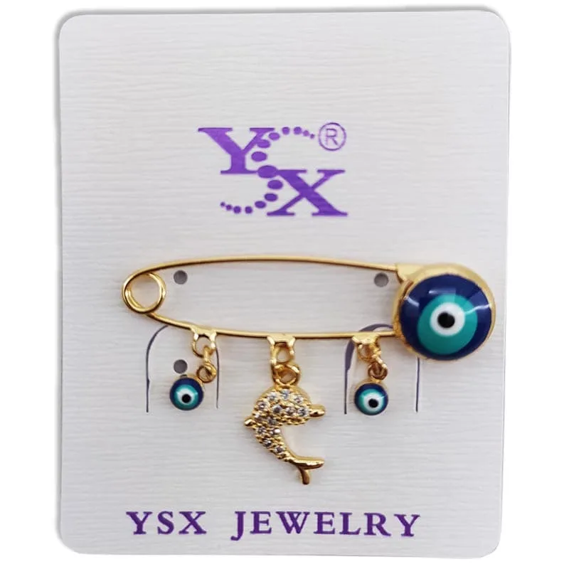 سنجاق سینه لباس دخترانه طرح چشم نظر YSX