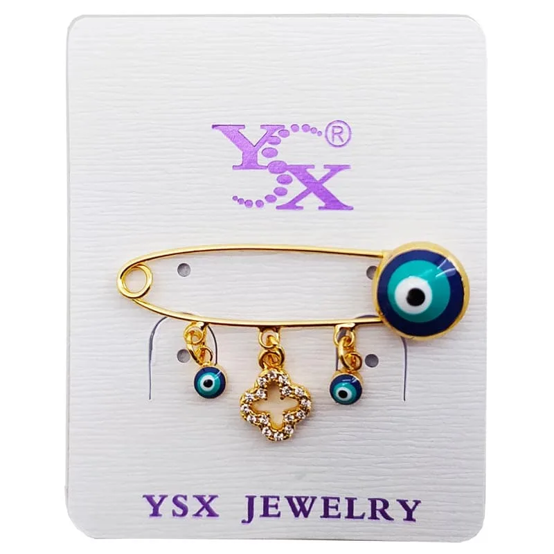 سنجاق سینه لباس دخترانه طرح چشم زخم YSX