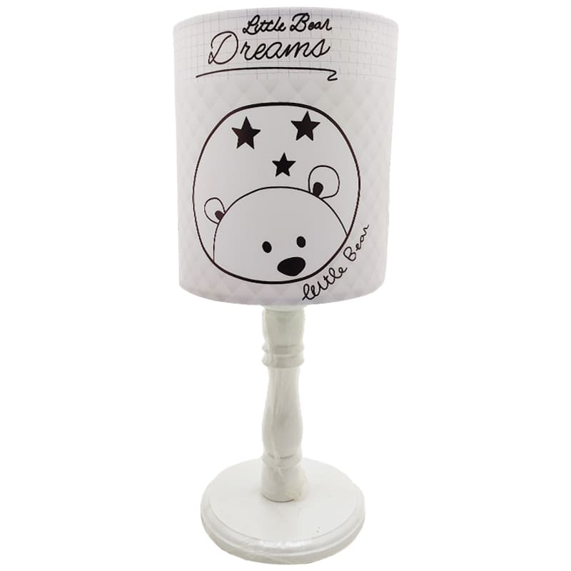 آباژور پایه چوبی اتاق کودک رویای خرس کوچولو