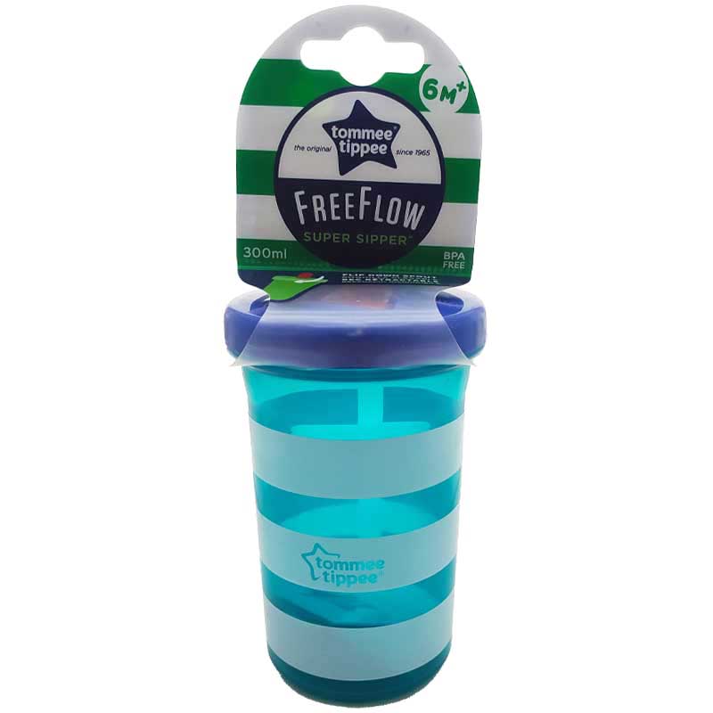 لیوان آبمیوه خوری طرح راه راه 300 میل Tommee tippee