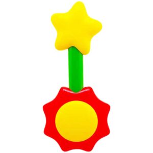 جغجغه کودک طرح ستاره و گل Rikang