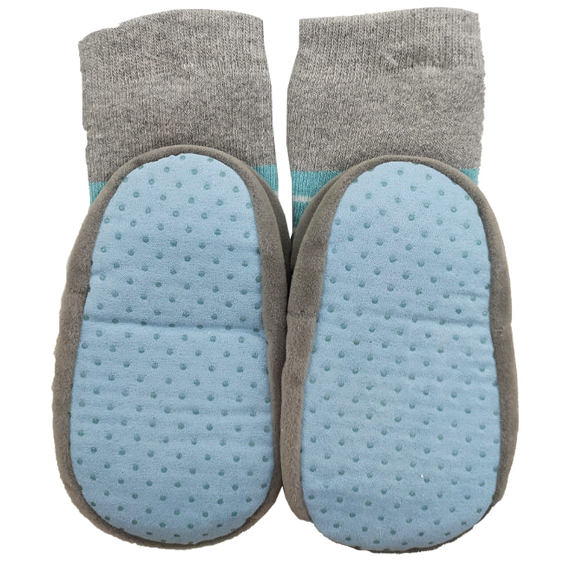 جوراب بچگانه عروسکی راه راه خال دار 6 تا 12 ماه