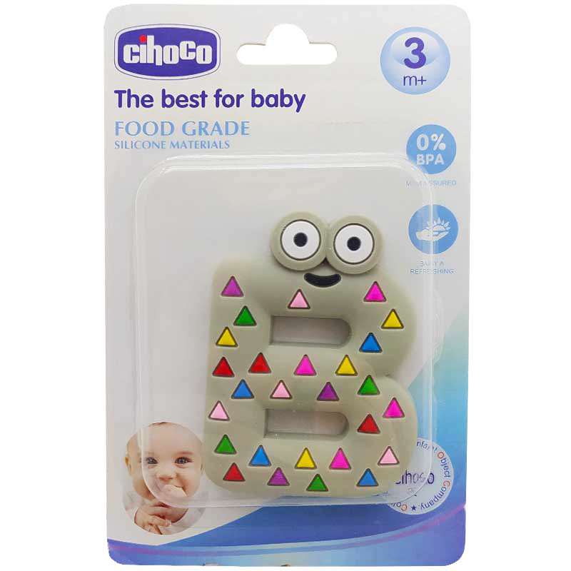 دندان گیر سیلیکونی حرف B انگلیسی چیوکو Cihoco