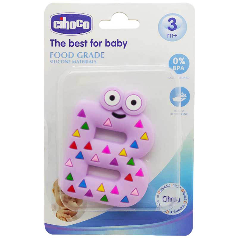 دندان گیر سیلیکونی حرف A انگلیسی چیوکو Cihoco